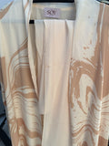 Swirl print abaya